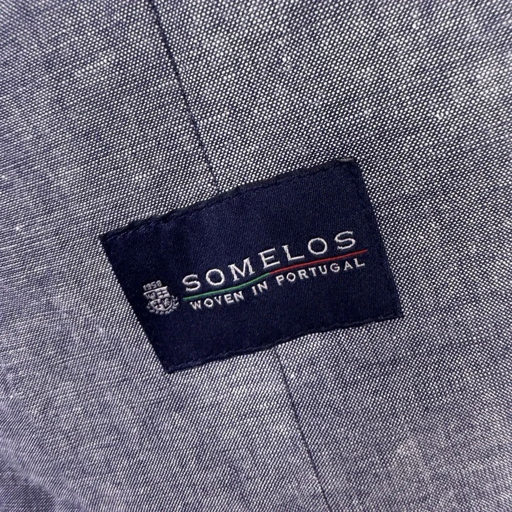 J Crew Blazer Mens 38R Ludlow Slim Somelos Linen Cotton Unstructured Sport Coat